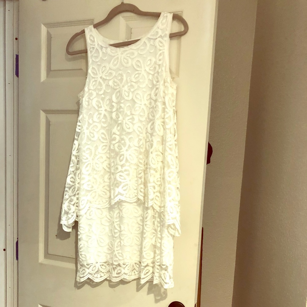 Small white lace dress